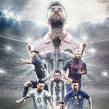 Messi - Goat de otro mundo. Photomontage, Photographic Composition, Graphic Design, Photo Retouching, and Design project by Juan Manuel Guzzoni Barahona - 05.16.2025
