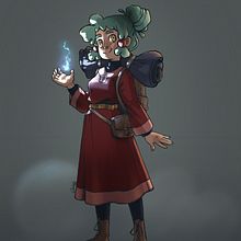 Final Project: Concept Art. Projekt z dziedziny Projektowanie postaci, Concept art, R, sunek c, frow, Ilustracja c, frowa, Malarstwo c, frowe, Trad, c i jna ilustracja użytkownika christina.kuenstle - 16.05.2025