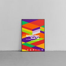 visual identity for the Amsterdam Book Fair. Projekt z dziedziny Projektowanie graficzne, Br, ing i ident, fikacja wizualna i Design użytkownika Hossi Khazaei - 18.05.2025