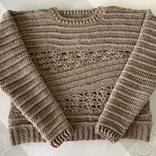 Madara Sweater - Introduction to Crochet Short Rows for Clothing. Fashion Design, Fiber Arts, and Textile Design project by Gabriella - 05.18.2025
