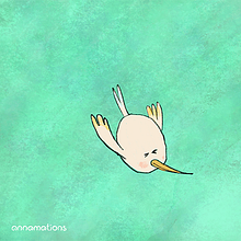 Bird Loop Animation. Projekt z dziedziny  Animacja, Ilustracja c, frowa i Animowana Ilustracja użytkownika Anna S - 20.05.2025