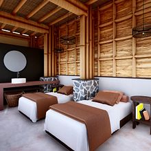 Eco Hotel Bambu . 3D Modeling, Architecture, ArchVIZ, 3D Design, and Digital Architecture project by Soni Martinez - 05.20.2025