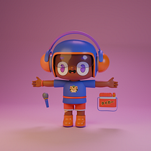 Taro 3D. Projekt z dziedziny  Modelowanie 3D, Projektowanie postaci, Ilustracja c, frowa, Trad, c, jna ilustracja i Manga użytkownika Daniel González - 20.05.2025