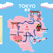 Sakura Route. Un progetto di Illustrazione digitale e Disegno di Santiago Arredondo - 21.05.2025