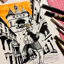 L’Escapade. Un proyecto de Ilustración tradicional, Ilustración digital, Dibujo y Cómic de Jezebel - 21.05.2025