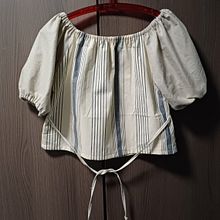 Duurzame top met pofmouwen. Fashion Design, Patternmaking, Dressmaking, and Sewing project by zenow - 05.22.2025