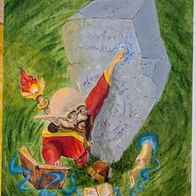 Ancient magic. Acr, lic Painting, Character Design, and Painting project by gerappa - 05.22.2025