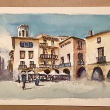 A summer day. Painting, and Watercolor Painting project by y7dfcnx8rv - 05.23.2025
