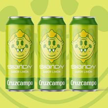 Packaging / Label / Etiqueta /  Shandy / Cruzcampo. Un proyecto de Ilustración digital, Diseño gráfico, Diseño, Diseño de personajes, Creatividad, Dibujo digital, Ilustración vectorial y Packaging de Ion Benítez - 26.05.2025