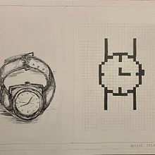 Síntesis objeto: Reloj . Projekt z dziedziny  R i sunek użytkownika fernanda.aliaga - 26.05.2025