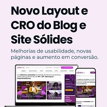 Criando site da sólides baseando em CRO . Projekt z dziedziny Business, Marketing c, frow,  e-commerce, Marketing, Web design, Tworzenie stron internetow i ch użytkownika Ana Beatriz Prado Araújo - 27.05.2025