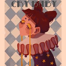 Cry baby. Digital Illustration, Digital Painting, and Graphic Design project by Bassant Gharib - 05.29.2025