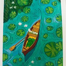 Water Lilies. Un progetto di Belle arti e Pittura gouache di Lekha N K - 30.05.2025