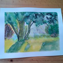 Proiect curs acuarela - Glade. Painting, and Watercolor Painting project by Viorica Juncan - 05.30.2025