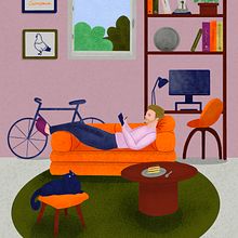 Cosy afternoon - Procreate. Projekt z dziedziny R, sunek c, frow, Ilustracja c, frowa,  R, sunek, Trad, c i jna ilustracja użytkownika h8qvkbdrfb - 31.05.2025