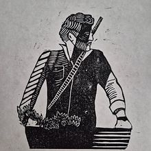 LoUs. Engraving, Fine Arts, Traditional illustration, Portrait Drawing, Printing & Ink Illustration project by marcelocrost - 05.31.2025
