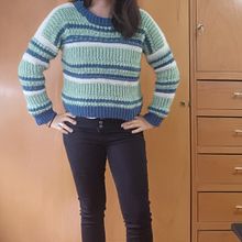 Suéter a crochet lleno de color y texturas . Projekt z dziedziny Sz, dełkowanie, Projektowanie mod,  Tkactwo, Wzornictwo tekst i liów użytkownika Sandy Magno - 01.06.2025