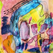 Abstract acrylic painting "Light is everywhere". Acr, and lic Painting project by evadu25 - 06.01.2025