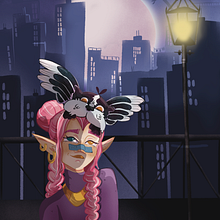 Rosie Thorn based on course of Cartoon-Style Character Portraits with Procreate. Projekt z dziedziny Projektowanie postaci, R, sunek c, frow, Ilustracja c, frowa, Malarstwo c i frowe użytkownika reka_bartok - 02.06.2025