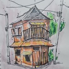 This is my second drawing after completing the course. Projekt z dziedziny  R, sunek architektoniczn,  R, sunek,  R, sunek atramentem, Sketchbook i Sketching użytkownika Aneesh Singh - 03.06.2025