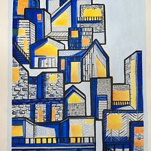Ville aux fenetres. Projekt z dziedziny Trad, c i jna ilustracja użytkownika xjb58q8cmk - 03.06.2025