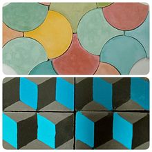 Proyecto Baldosas Hidráulicas para mi Cocina. Projekt z dziedziny Craft,  Dekoracja wnętrz, Projektowanie wnętrz, Projektowanie i w, rób mebli i DIY użytkownika Solange Arre - 03.06.2025