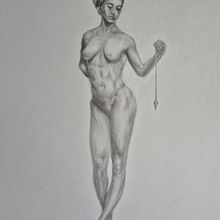 Dibujo del cuerpo de mujer. Projekt z dziedziny  Sztuki piękne, Sketching,  R, sunek, R, sunek ołówkiem, R, sunek anatomiczn, R, sunek realist, czn, Trad, c i jna ilustracja użytkownika Marco Aguilar - 04.06.2025