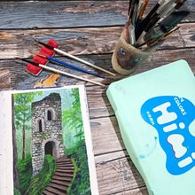 Pintura de paisaje con gouache. Un progetto di Pittura gouache, Pittura, Belle arti e Illustrazione naturalistica di Rosario Delgado - 04.06.2025