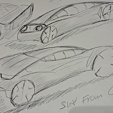 Einproject auto-ontwerp MIX BMW and SUV sportmodel. Projekt z dziedziny Design, Wzornictwo przem, słowe, Projektowanie produktowe i Sketching użytkownika Robin Grasmeijer - 05.06.2025