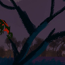 vampiro verde. Projekt z dziedziny  Animacja, Kino, film i telewizja, Projektowanie postaci, Multimedia, Postprodukcja fotograficzna i Animacje 2D użytkownika rodriguezibarraandrescamilo - 05.06.2025