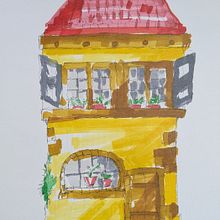 My first attempt.. Architectural Illustration, Drawing, Ink Illustration, Sketchbook, and Sketching project by jac76248 - 06.05.2025
