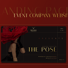 The show company website. Projekt z dziedziny Web design i UX / UI użytkownika Diana - 06.06.2025