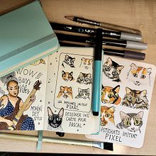 Carnet de gratitude : May 2025 sketchbook. Projekt z dziedziny Trad, c, jna ilustracja,  R, sunek, Stor, telling i Sketchbook użytkownika Stig Legrand - 07.06.2025