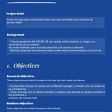 Investigación "App de compras online para adultos mayores". Projekt z dziedziny UX / UI użytkownika Catalina Aguayo - 07.06.2025