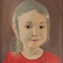 Portrait of my daughter . Projekt z dziedziny  Sztuki piękne,  Malarstwo i Malarstwo olejowe użytkownika anriettae - 09.06.2025