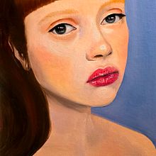 Oilpainting portrait. Projekt z dziedziny  Sztuki piękne, Malarstwo olejowe i  Malarstwo użytkownika Myra Hinssen - 09.06.2025