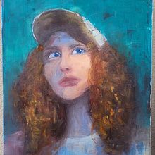 Skeptische Frau. Fine Arts, Traditional illustration, Oil Painting, and Painting project by Maryam Sarshar - 06.10.2025
