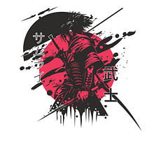 Diseño de camiseta – Samurai Ink. Projekt z dziedziny Projektowanie graficzne użytkownika albagualda32 - 10.06.2025