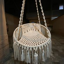 Cadeira suspensa macrame. Projekt z dziedziny Projektowanie i w, rób mebli i Makrama użytkownika Leona Suarez - 10.06.2025