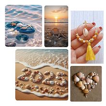 Beach Earring. Projekt z dziedziny Projektowanie dodatków, Craft i Projektowanie biżuterii użytkownika Khulood Almeheiri - 11.06.2025
