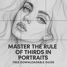 Master the Rule of Thirds in Portraits: Free Downloadable Guide. Un proyecto de Ilustración tradicional, Ilustración digital, Dibujo, Artesanía, Diseño gráfico, Dibujo digital, Dibujo realista, Dibujo a lápiz, Dibujo de Retrato, Dibujo artístico, Dibujo anatómico, Dibujo con lápices de colores, Ilustración vectorial, Escritura, Escritura creativa, Pintura a la acuarela, Cop, writing e Inteligencia Artificial de Rod Lovell - 12.06.2025