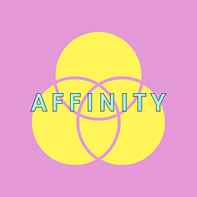 AFFINITY. Projekt z dziedziny Projektowanie aplikacji, Cop, writing, Projektowanie informacji i UX / UI użytkownika Noemi Bonacina - 13.06.2025