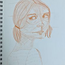Loomis Method: Portrait using Colored Pencils. Portrait Drawing project by akeleti8 - 06.13.2025