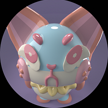 Modelado de un personaje kawaii con blender ^^. Projekt z dziedziny  Modelowanie 3D, Projektowanie postaci, Ilustracja c, frowa, Trad, c, jna ilustracja i Manga użytkownika Andrea - 14.06.2025