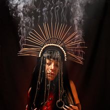 La virgen indígena . Photograph, Portrait Photograph, Digital Design, Studio Photograph, Photographic Composition, Photo Retouching, Social Media, and Fine-Art Photograph project by nohe de la rosa - 06.16.2025