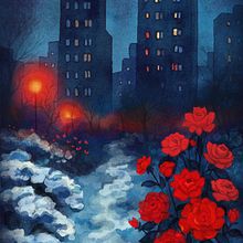 Where Red Still Blooms. Un proyecto de Pintura a la acuarela de Miray Tunç - 16.06.2025