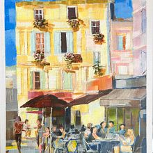 Instante en la esquina. Painting project by Raul Rodriguez - 06.17.2025
