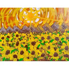 Campo de girasoles. Creativit, Drawing, Painting, Sketching, and Oil Painting project by yacsibelcrespo73 - 06.18.2025