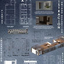 Reciclaje arquitectónico de edificio administrativo. Architecture project by Linda Montes de Oca - 06.18.2025