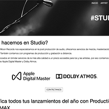 The Blue Moon Records SITE. Design project by Mauricio Castañeda - 06.18.2025